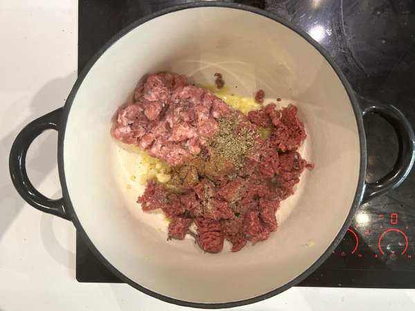 Sup lasagna daging, ricotta, dan parmesan - Persiapan langkah 2