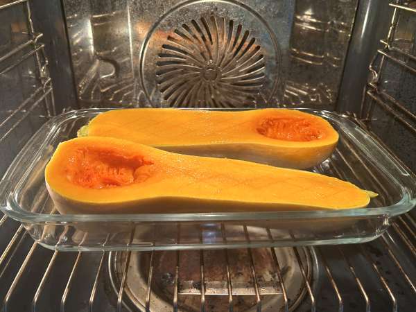 Lasagna dengan labu butternut, bayam, dan ricotta - Persiapan langkah 1
