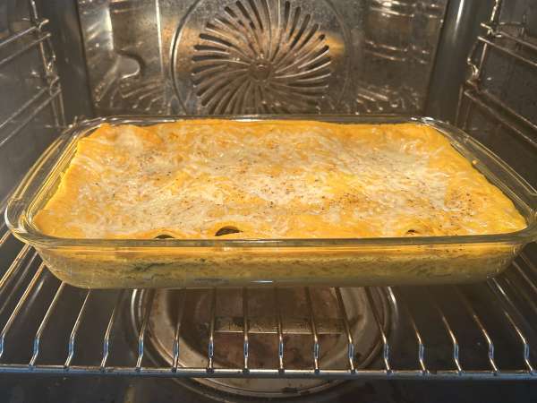 Lasagna dengan labu butternut, bayam, dan ricotta - Persiapan langkah 9