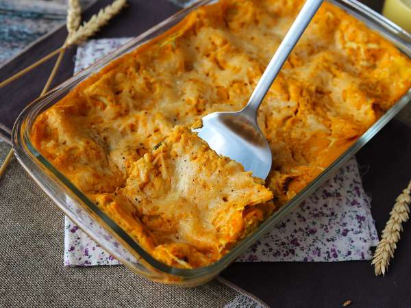 Lasagna dengan labu butternut, bayam, dan ricotta - Persiapan langkah 10