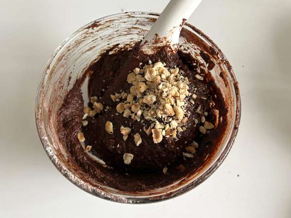 Brownies ubi jalar tanpa mentega atau minyak - Persiapan langkah 5