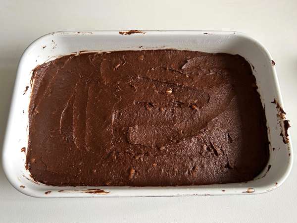 Brownies ubi jalar tanpa mentega atau minyak - Persiapan langkah 6