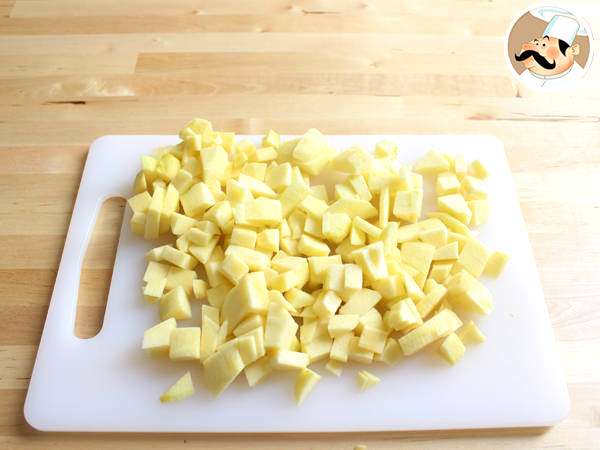 Crumble apel dan kayu manis - Persiapan langkah 2