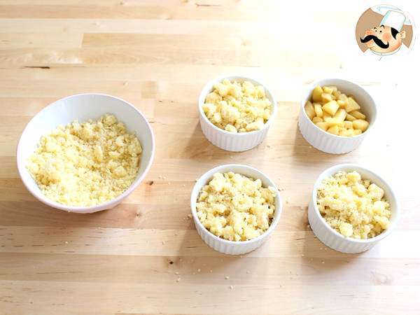 Crumble apel dan kayu manis - Persiapan langkah 5