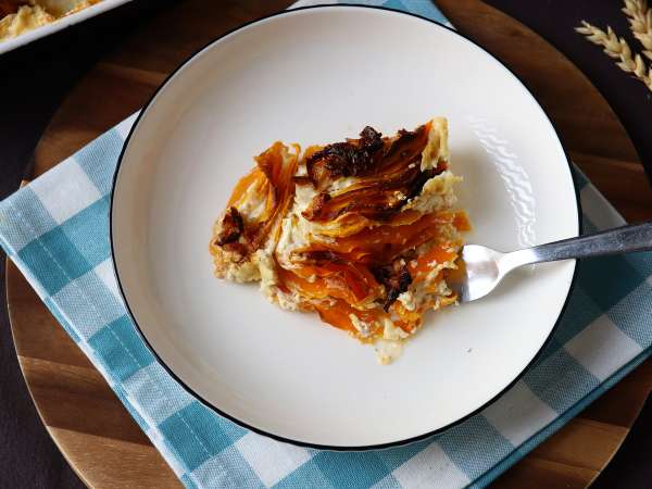 Gratin labu butternut dengan Air Fryer, ala Dauphinois - Persiapan langkah 8