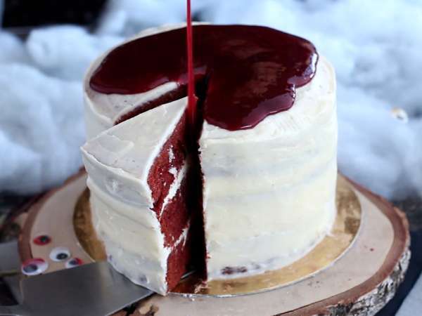 Kue Red Velvet edisi Halloween! - Persiapan langkah 13
