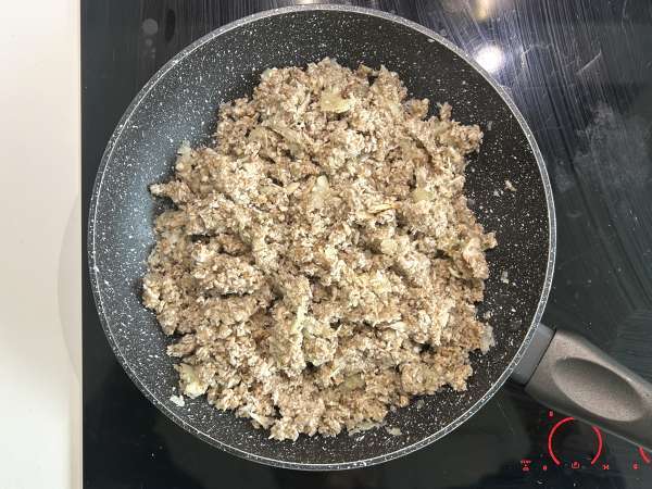 Kubis isi vegetarian dengan jamur, nasi, dan miso - Persiapan langkah 4