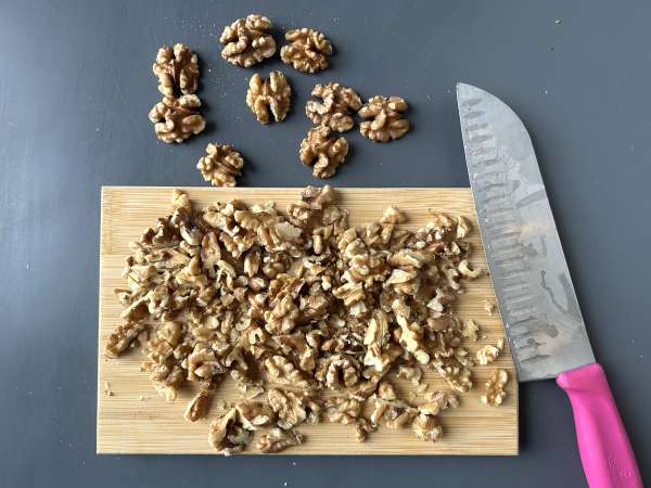 Banana bread dengan miso, kacang walnut, dan cokelat: lezat dan vegan - Persiapan langkah 5