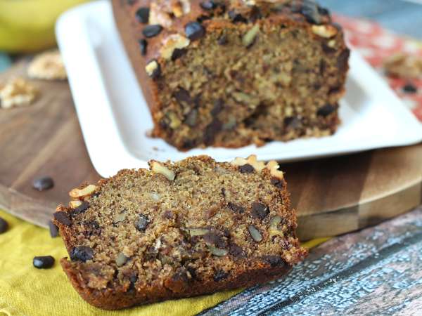 Banana bread dengan miso, kacang walnut, dan cokelat: lezat dan vegan - Persiapan langkah 10