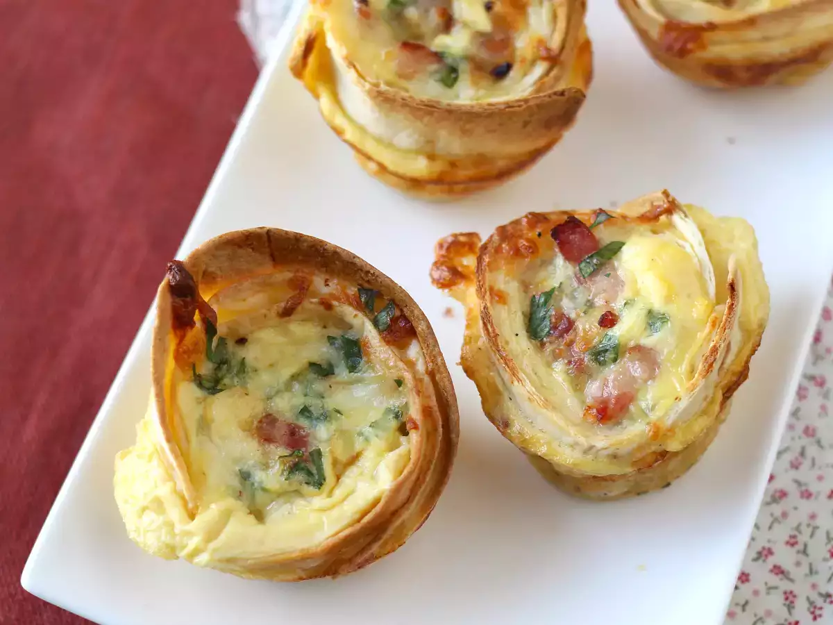 Apa yang harus dilakukan dengan tortilla Quiches yang mudah dan ekonomis! - foto 3