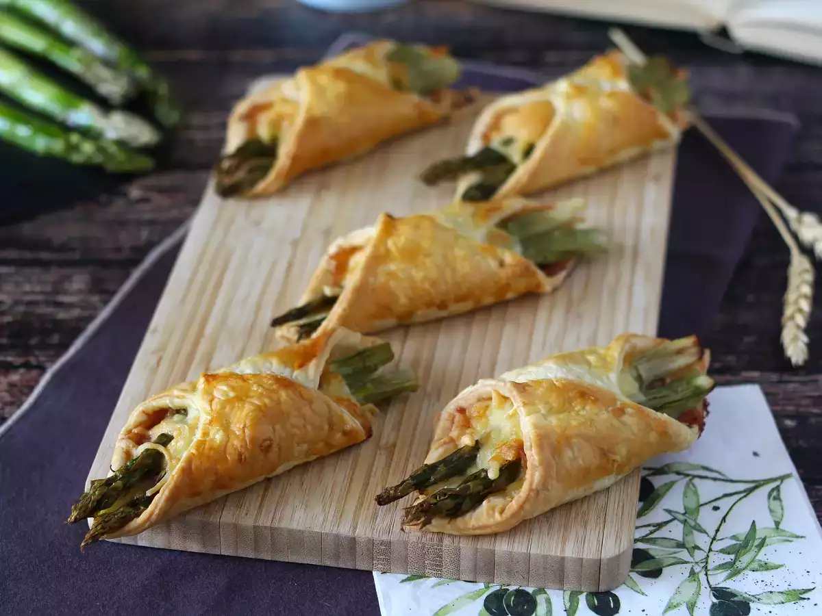 Asparagus, ham, dan kue-kue keju yang meleleh - foto 2