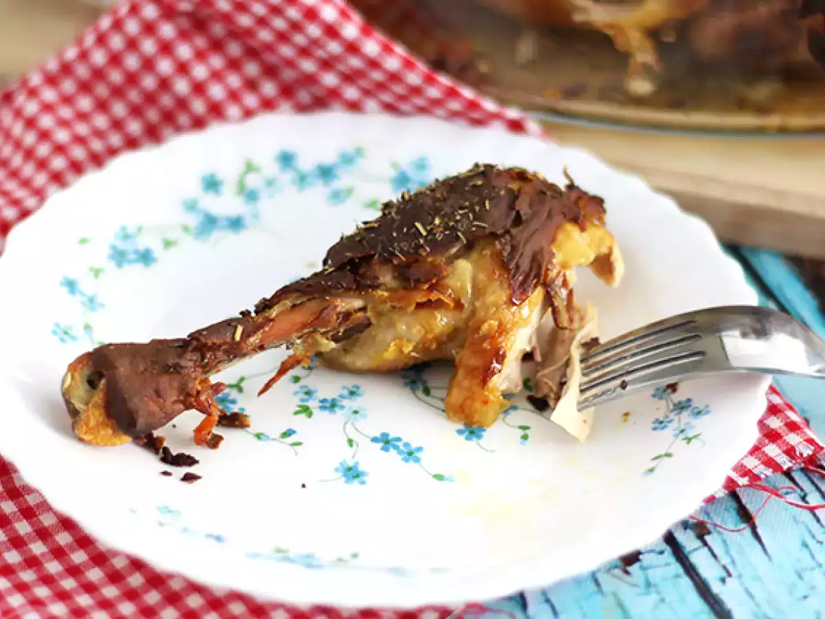 Ayam dalam kerak mustard dan herba de Provence - foto 3