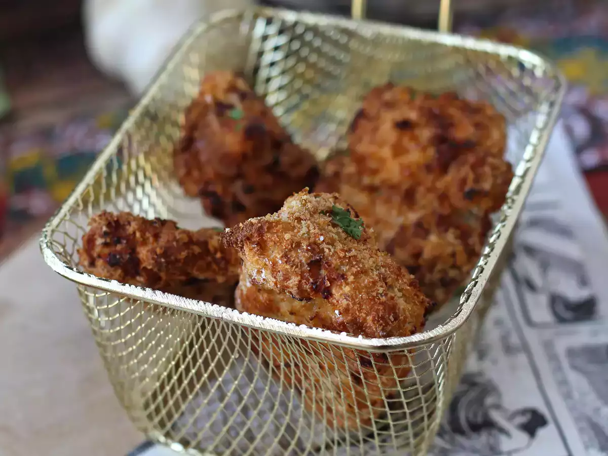 Ayam dilapisi tepung roti di Air Fryer: mudah dan siap dalam 20 menit - foto 3