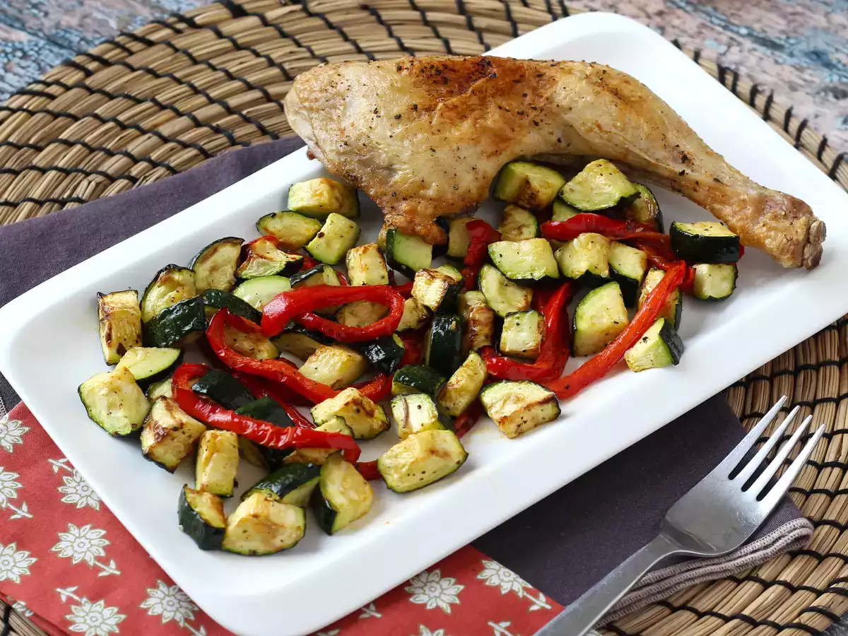 Ayam Paprika dan Zukini dengan Air Fryer: Siap dalam 20 Menit! - foto 3