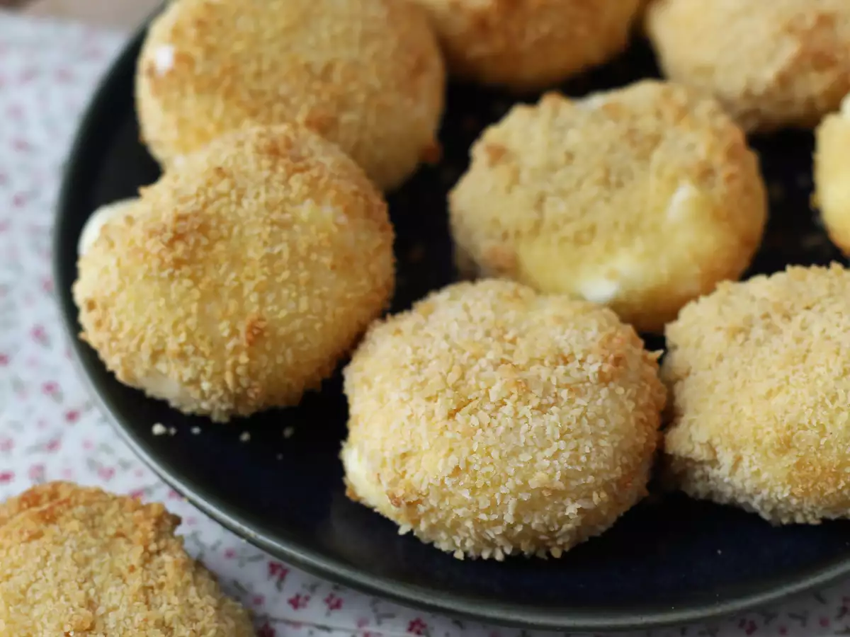 Babybel Berbalut Tepung Panir dengan Air Fryer - foto 5