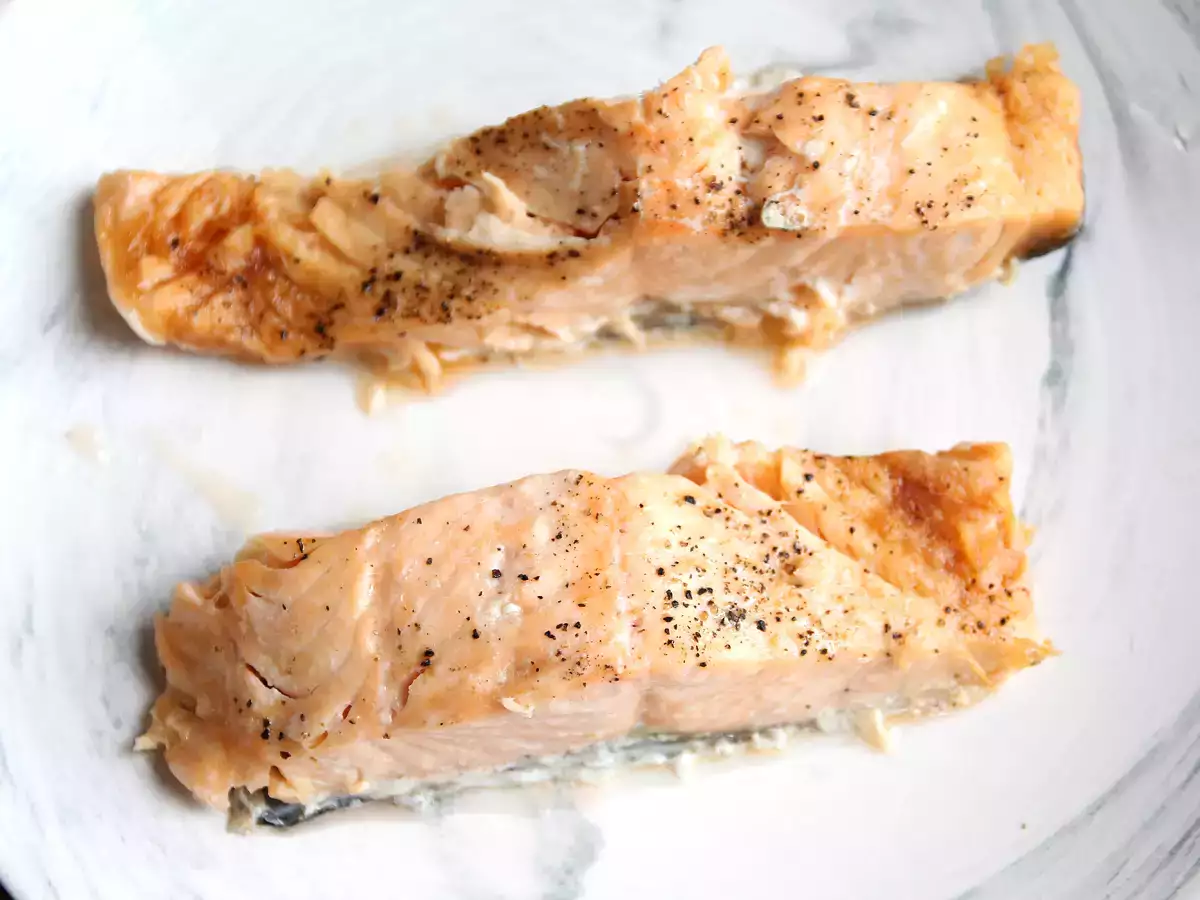 Bagaimana cara memasak salmon di dalam microwave? - foto 4