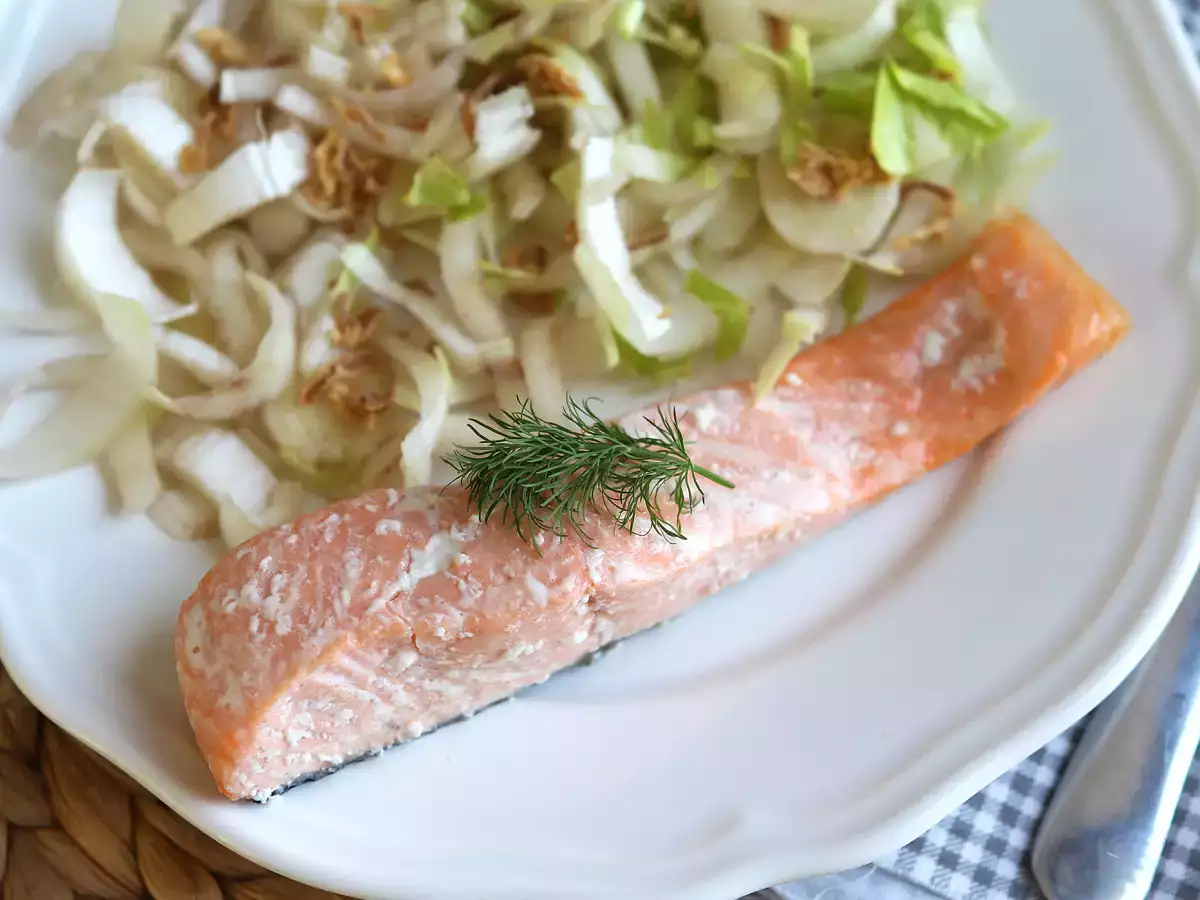 Bagaimana cara menggoreng steak salmon? - foto 4