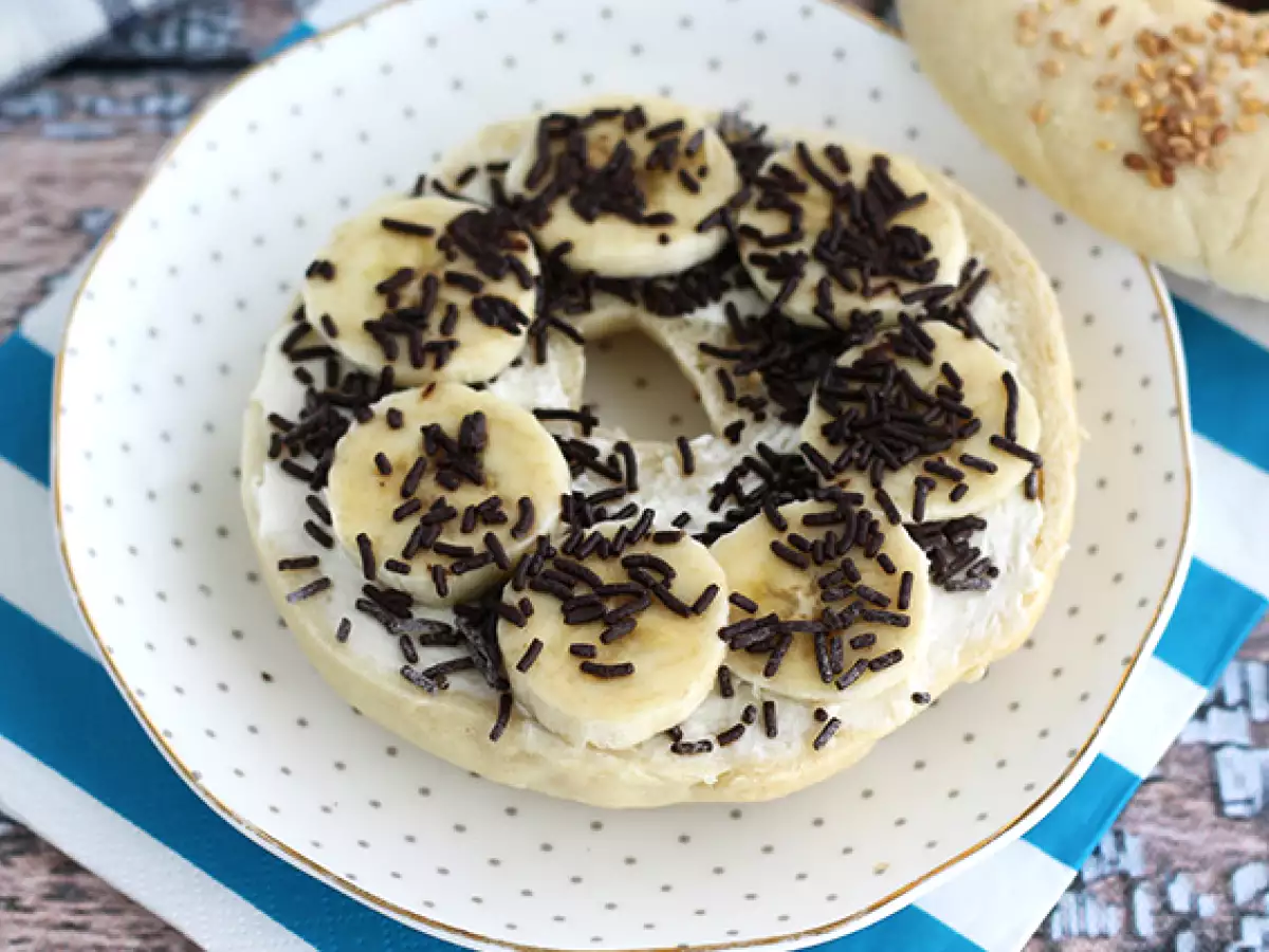 Bagel pisang cokelat - foto 2