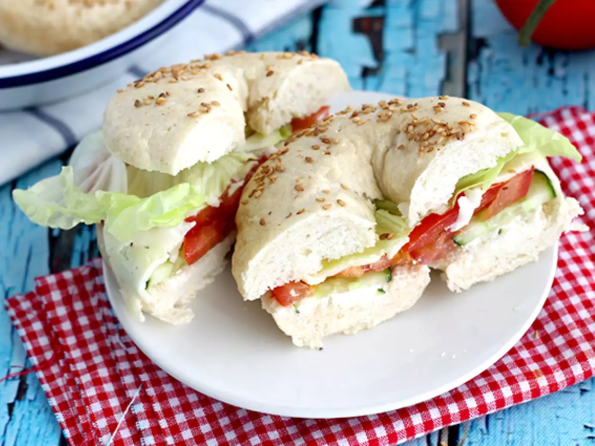 Bagel vegetarian - foto 2