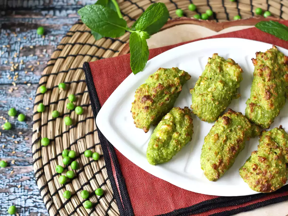 Bakso kacang polong dan feta dalam penggorengan udara: lezat dan sangat cepat disiapkan! - foto 5
