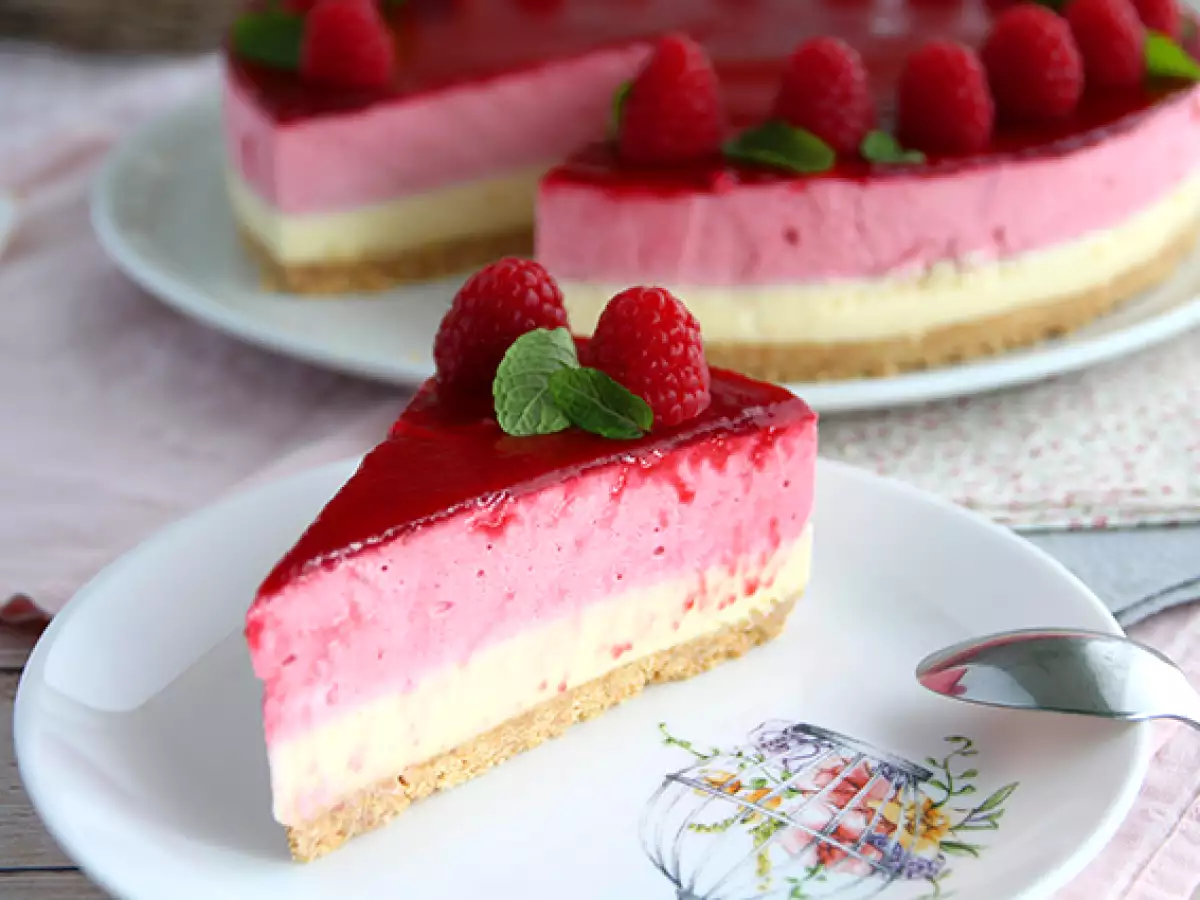 Bavarois Rasberi dan Cokelat Putih (Langkah-Langkah dan Video) - foto 2