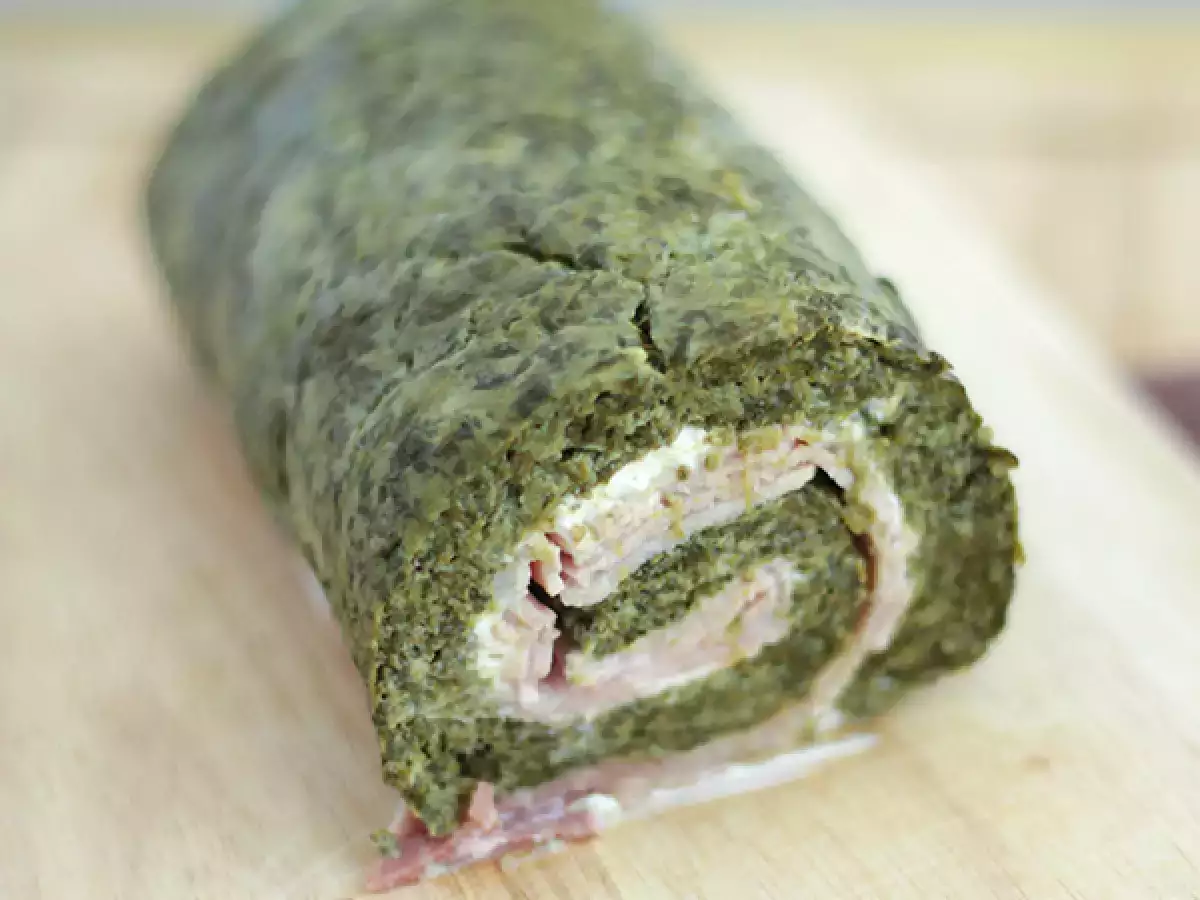 Bayam, ham, dan roti gulung fromage frais - foto 3