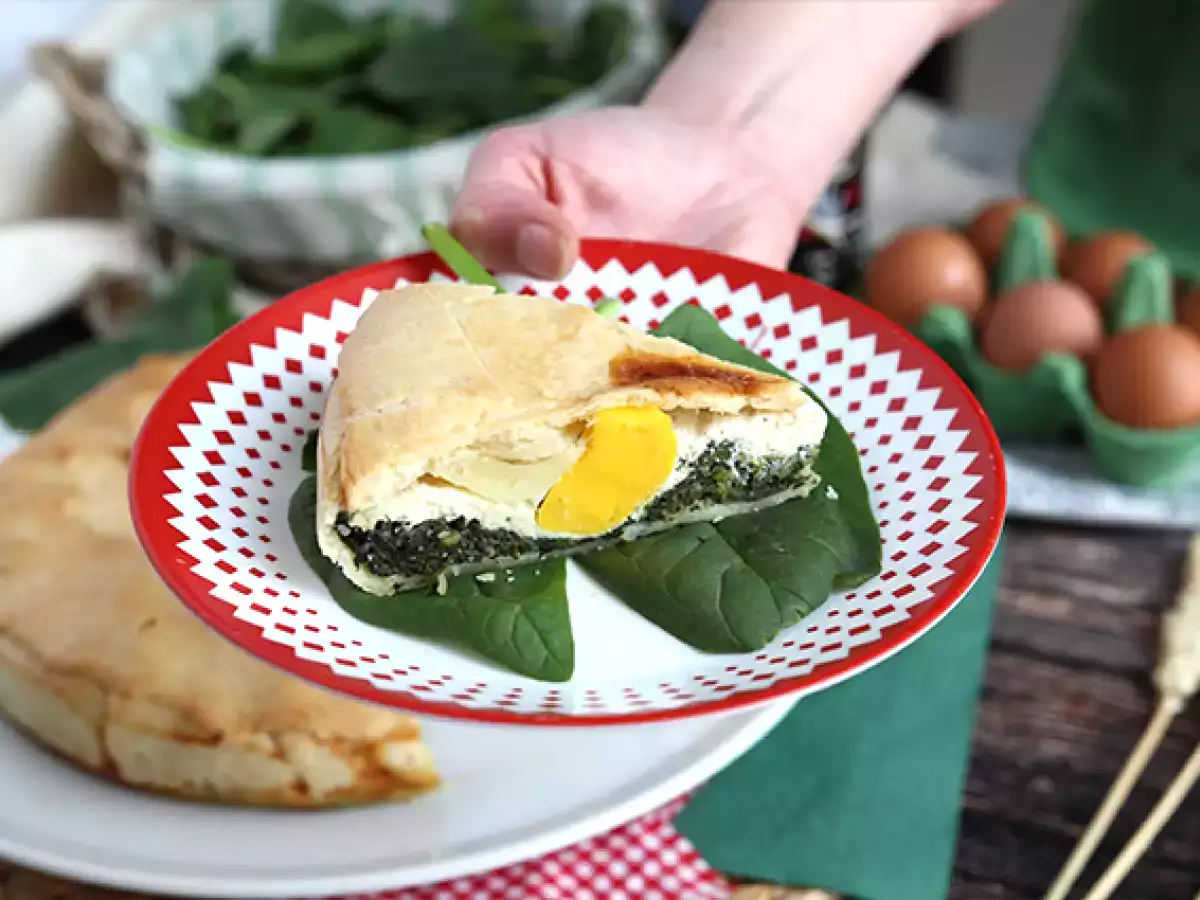 Bayam, ricotta, dan pai telur - Torta Pasqualina dari Italia - foto 2