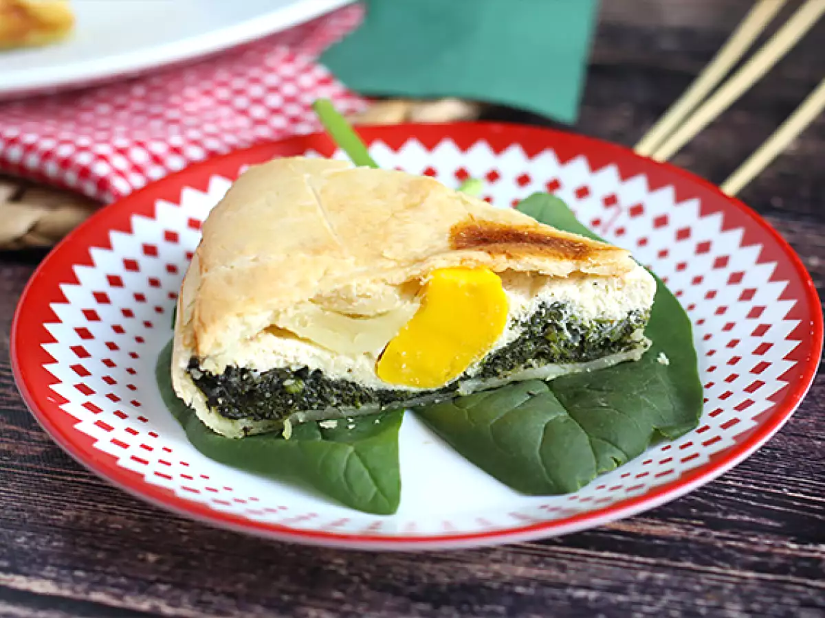Bayam, ricotta, dan pai telur - Torta Pasqualina dari Italia - foto 5