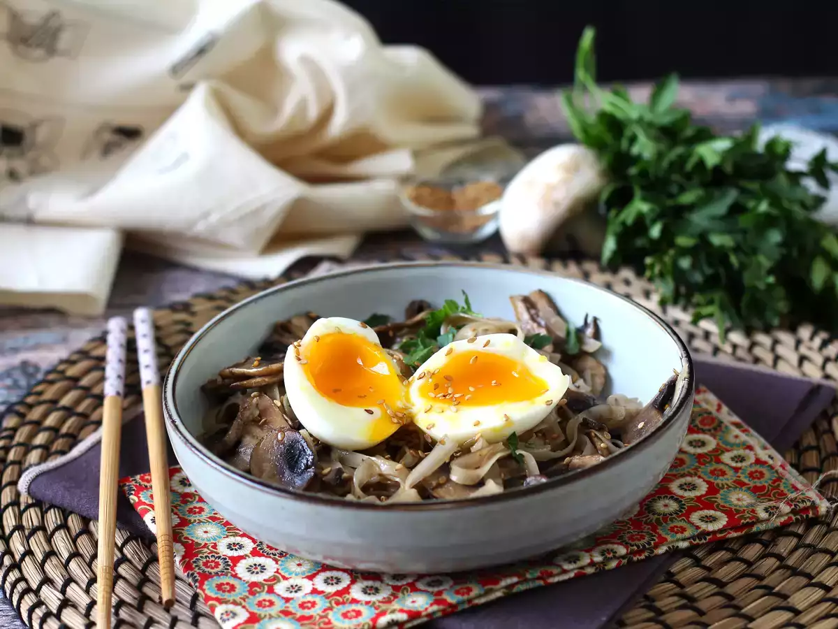 Bihun dengan jamur dan telur rebus! - foto 3
