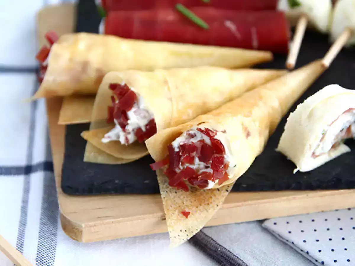 Biskuit batu bata dengan Bündnerfleisch - foto 2