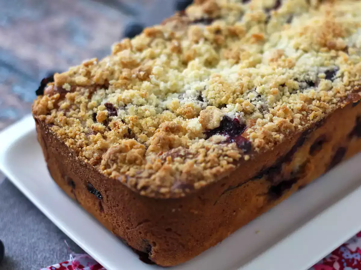 Blueberry crumble cake: kue yang memadukan fondant, kelembutan, dan kerenyahan! - foto 8