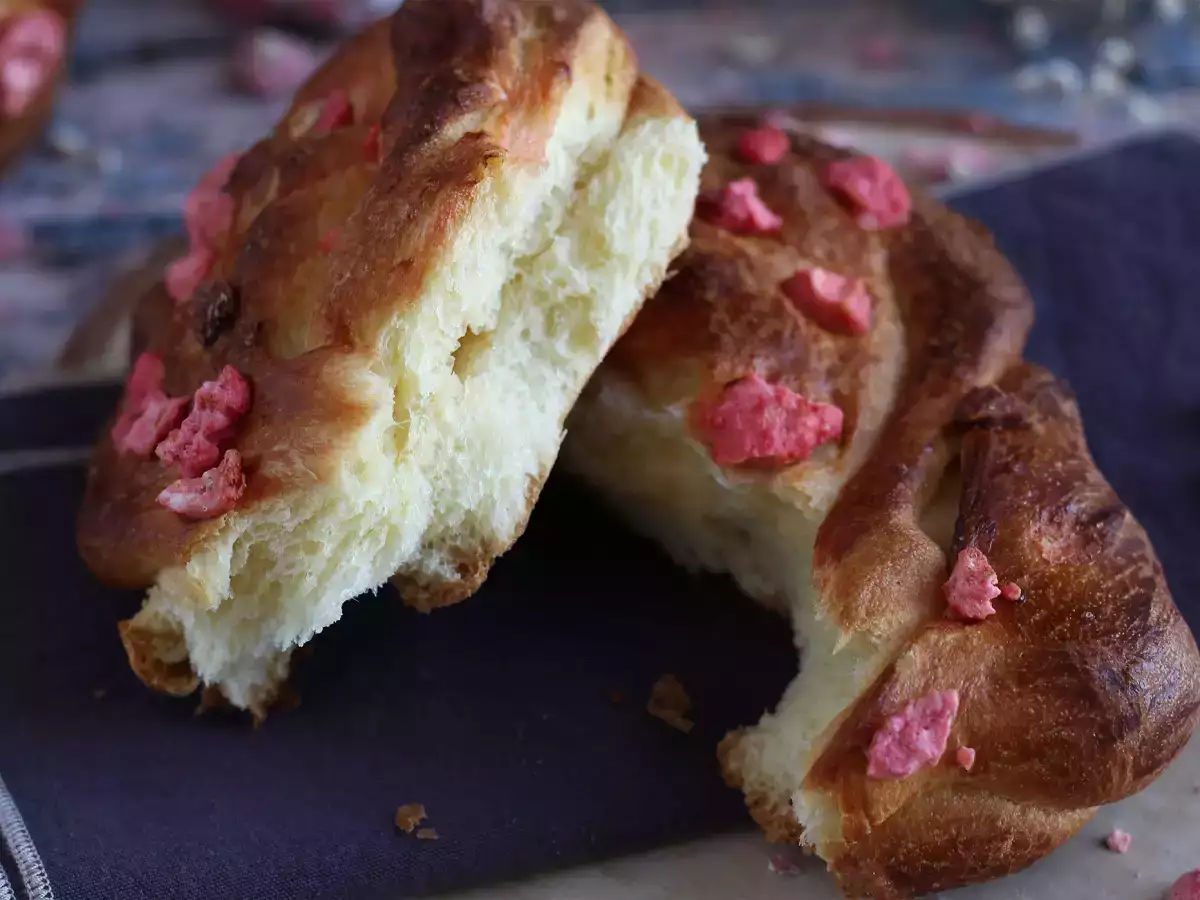 Brioche berbentuk hati ekstra lembut untuk Hari Valentine - foto 4