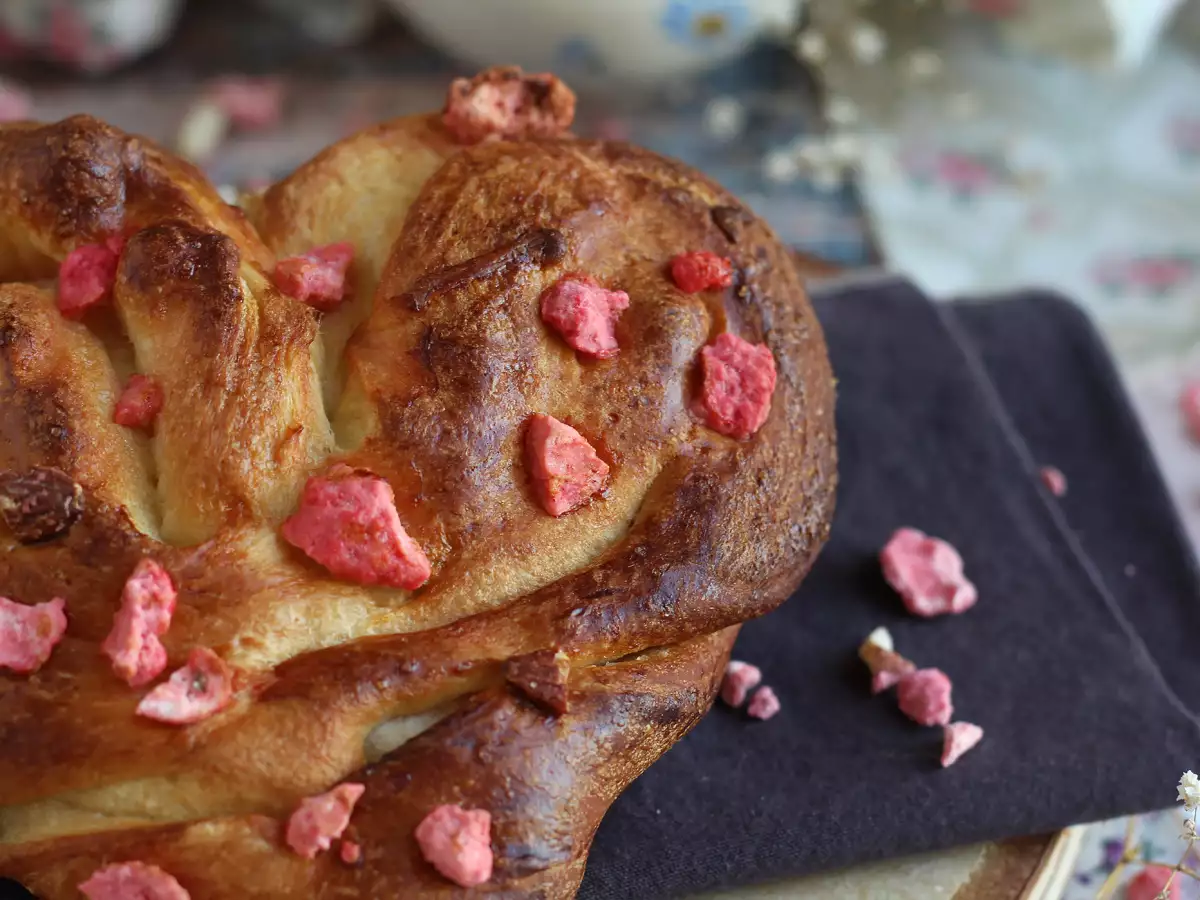 Brioche berbentuk hati ekstra lembut untuk Hari Valentine - foto 7