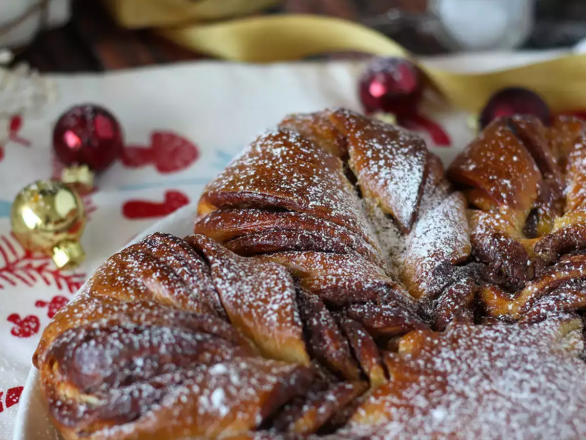Brioche Kepingan Salju dengan Selai Cokelat Hazelnut - foto 4