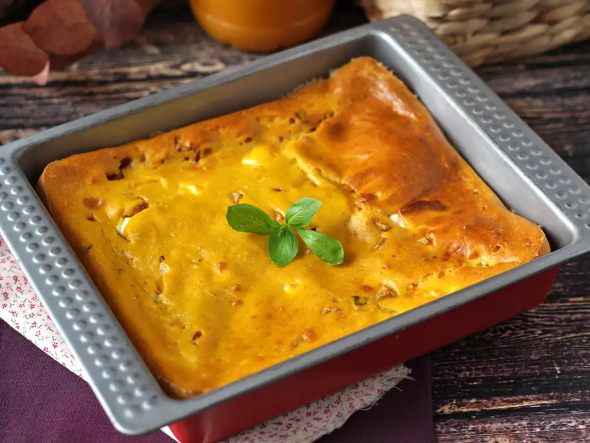 Brownie gurih dengan ham, feta, dan labu: cara lezat memanfaatkan sisa sup! - foto 2