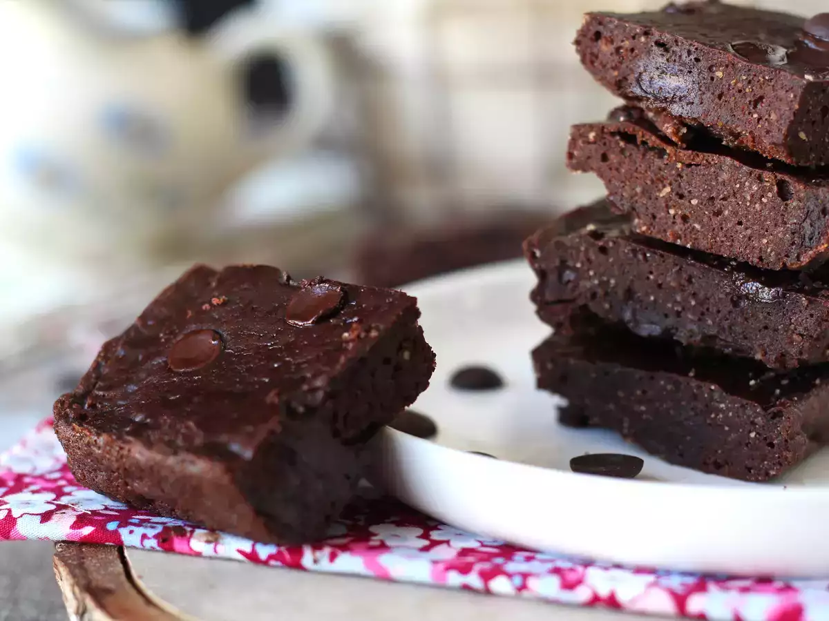 Brownies berprotein dengan whey, bebas gluten alami - foto 2