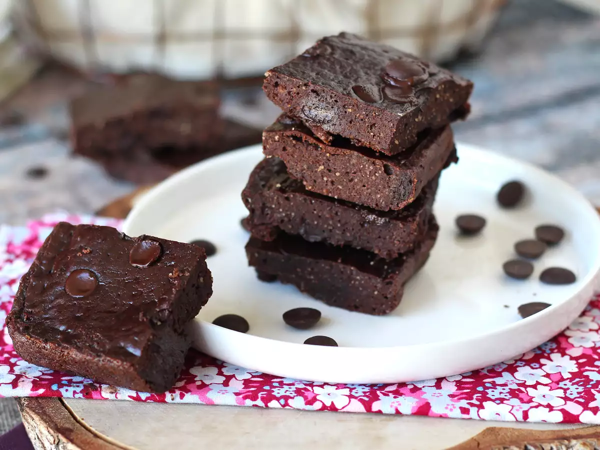 Brownies berprotein dengan whey, bebas gluten alami - foto 4