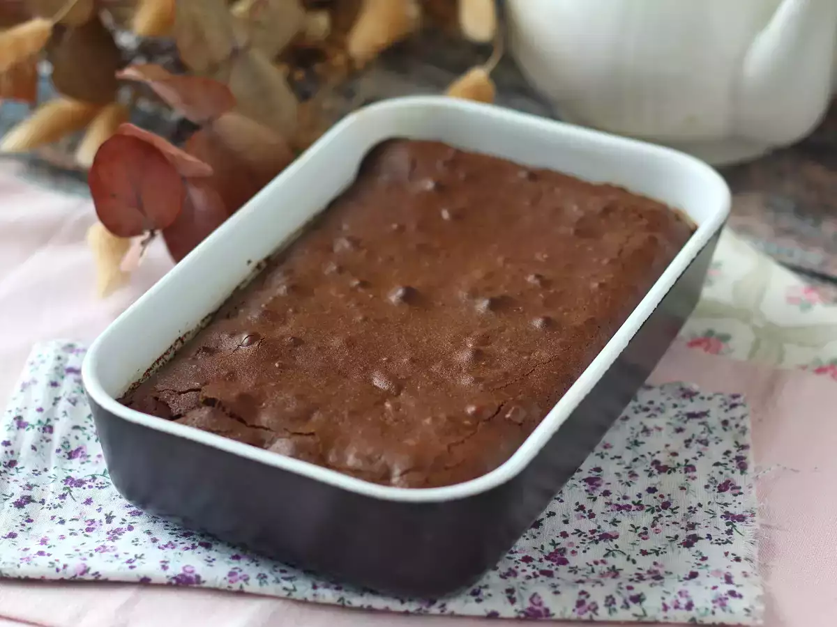 Brownies Cokelat dan Kenari dengan Air Fryer - foto 6
