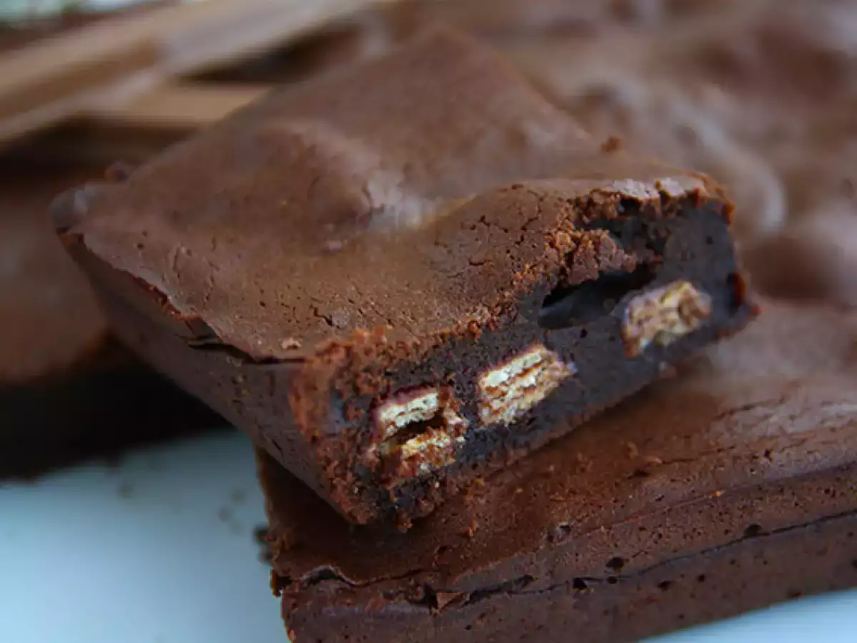 Brownies dengan Kit Kat ® - foto 4