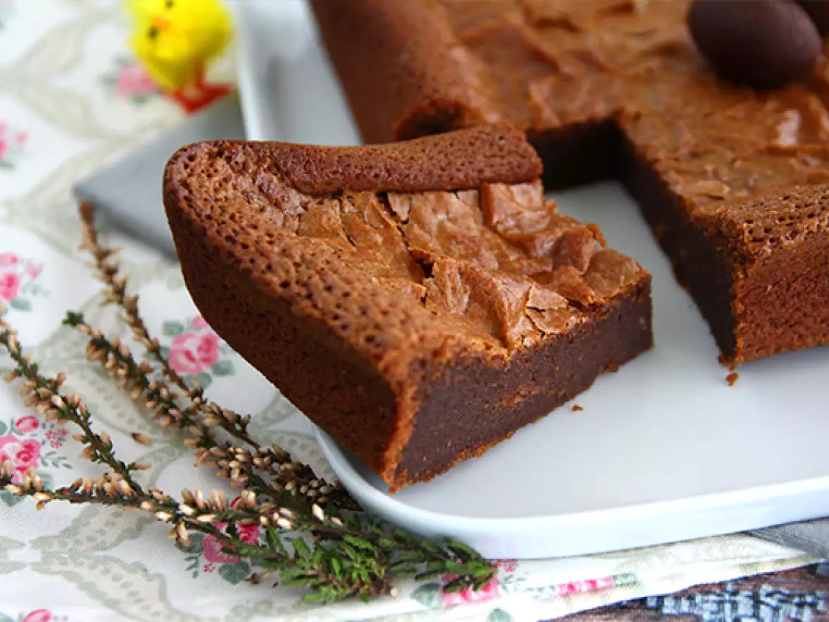 Brownies dengan sisa cokelat Paskah - foto 2
