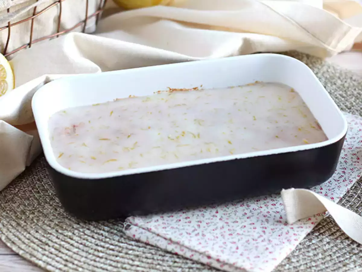 Brownies Lemon dan Oatmeal dengan Glasir Lemon - foto 5