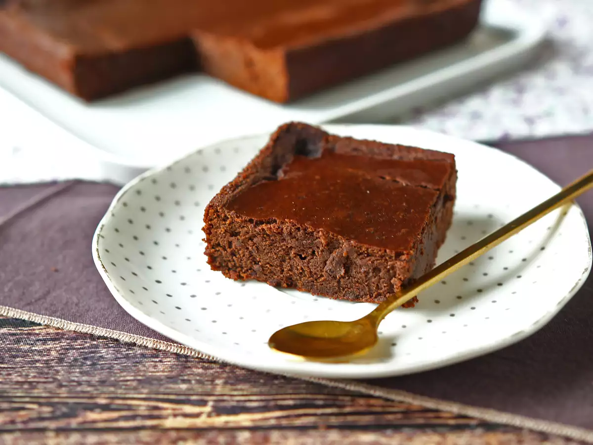 Brownies protein rasa cokelat dan kacang merah - foto 4