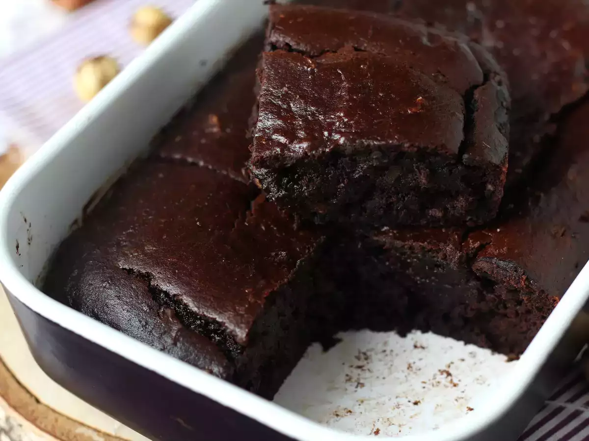 Brownies ubi jalar tanpa mentega atau minyak - foto 3