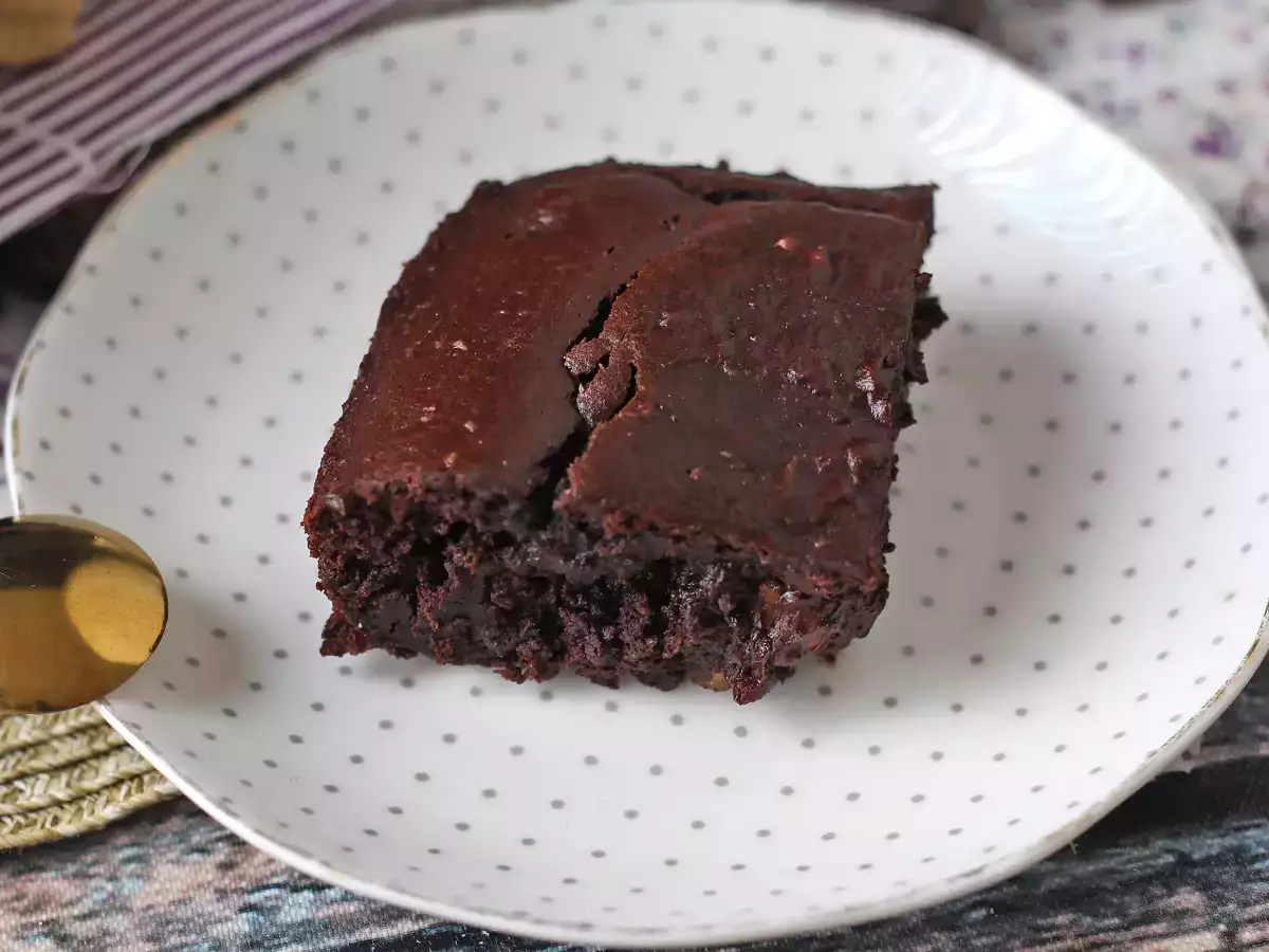 Brownies ubi jalar tanpa mentega atau minyak - foto 4