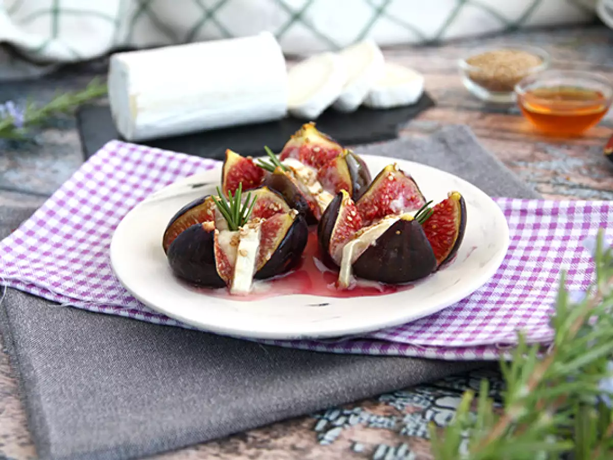 Buah ara panggang dengan keju kambing madu - foto 4