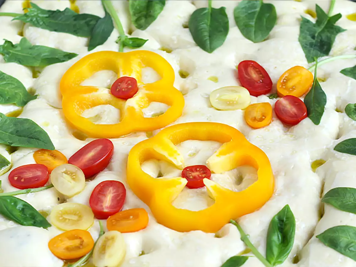 Bunga focaccia - seni focaccia - foto 3