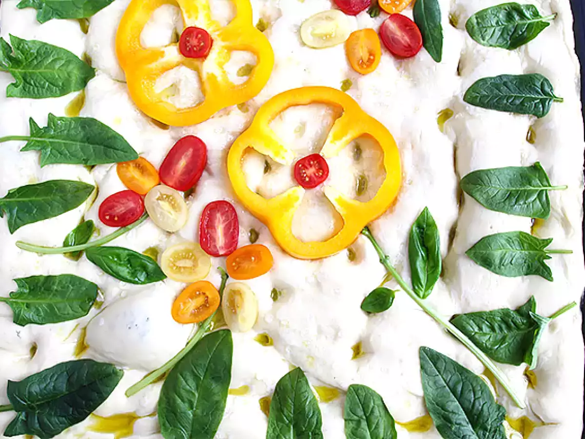 Bunga focaccia - seni focaccia - foto 4