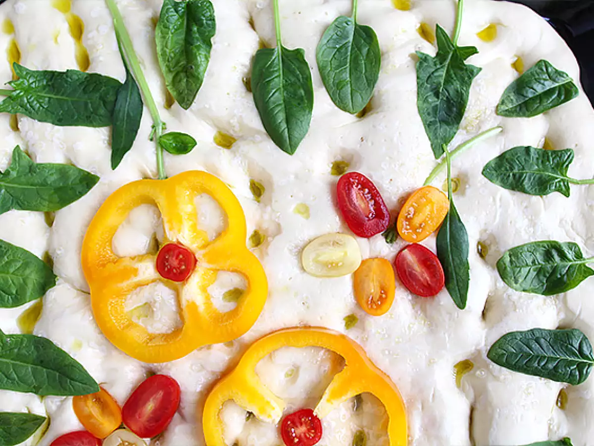 Bunga focaccia - seni focaccia - foto 7