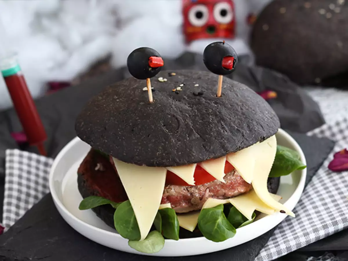 Burger Monster untuk Halloween - foto 2