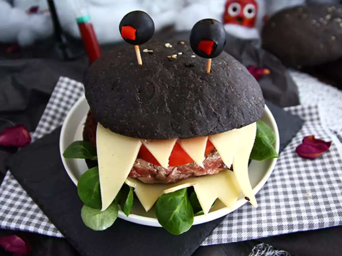 Burger Monster untuk Halloween - foto 4